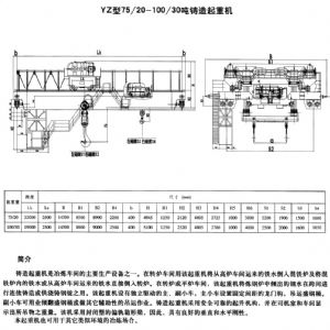 YZ型鑄造起重機